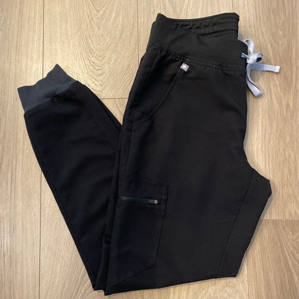 Figs (2) Black Technical Collection Jogger scrub Pants